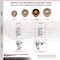 Service Caster 5 Inch High Temp Phenolic 7/8 Inch Square Stem Caster Set Total Lock Brake SCC SCC-SQTTL20S514-PHSHT-78-4 - alternate 3